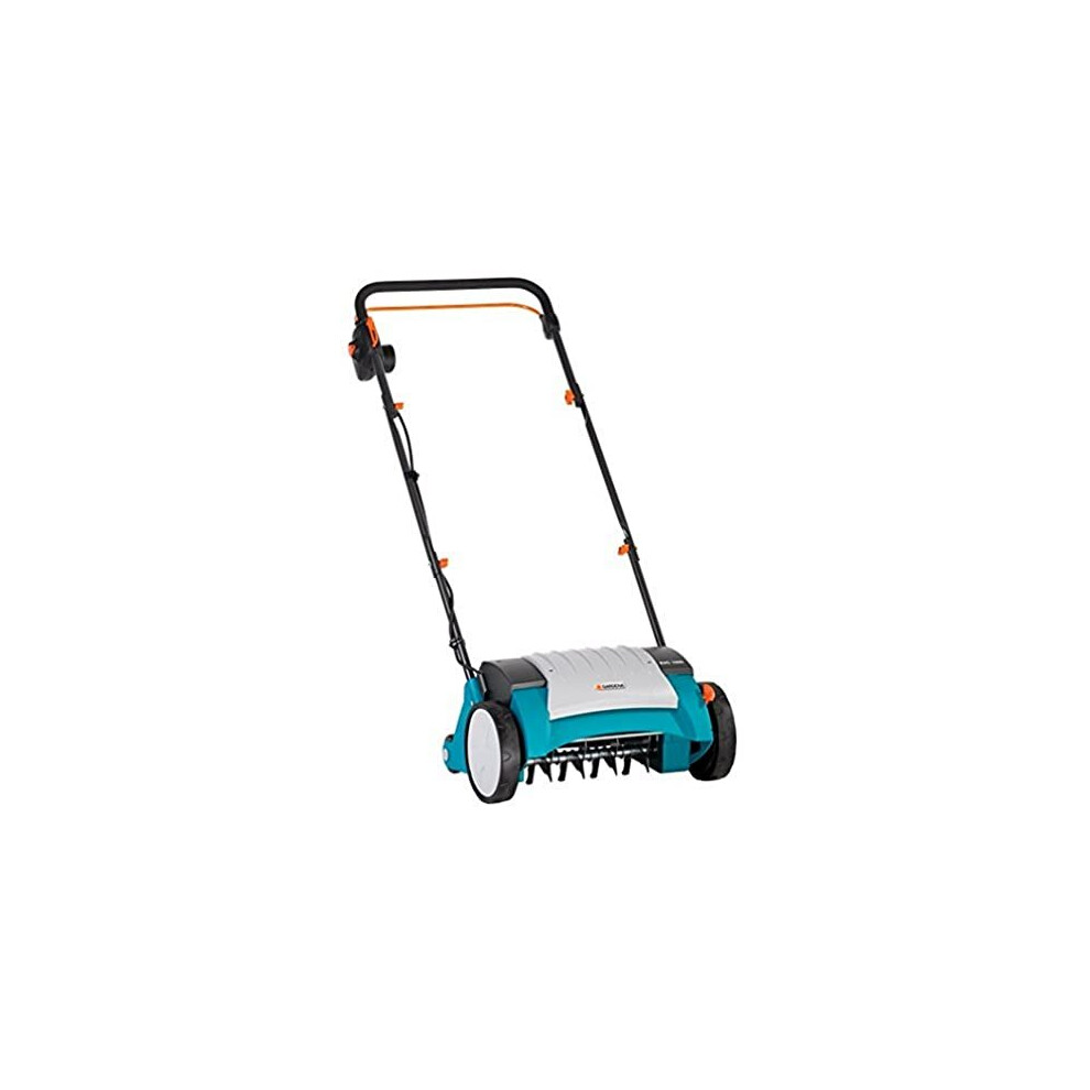 Gardena Escarificador elÃ©ctrico EVC 1000 Motor PowerPlus 1000 W. Ancho de trabajo 30 cm. Ajuste de la profundidad de trabajo: 3 x 3 mm