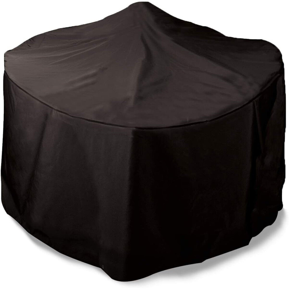 Bosmere Round Fire Pit Cover - 100% Waterproof, UV Protected, Quality Protection, Black, Large - 6 Year Guarantee - D765