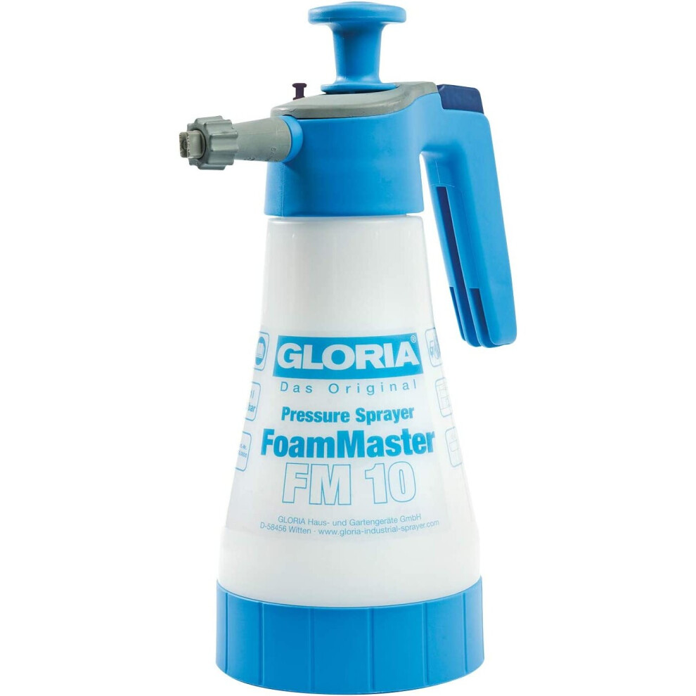 Gloria Foammaster Fm 10 | Foam Sprayer | 1 L Filling Capacity | Exchangeable Foam Cartridges | Pressure Sprayer For Car Cleaning 4046436020911
