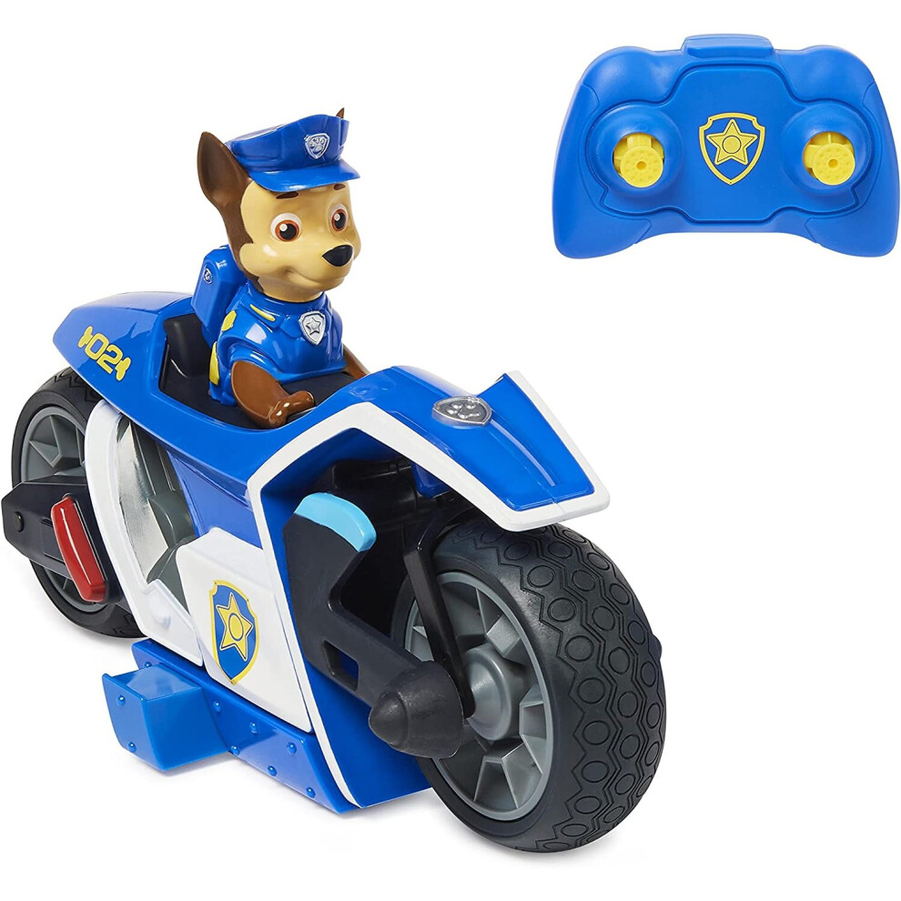 PAW Patrol Chase RC Movie Motorcycle, Remote Control Car Kids' Toys for Ages 3 and up