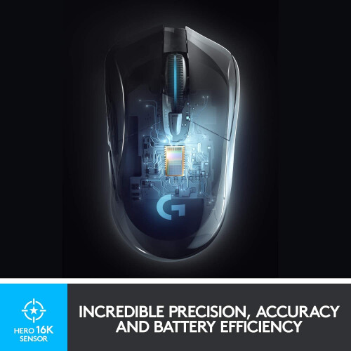 Logitech Mouse da gaming G703 LIGHTS - LOGITECH G - Nero - Ottico - 16000 dpi 2