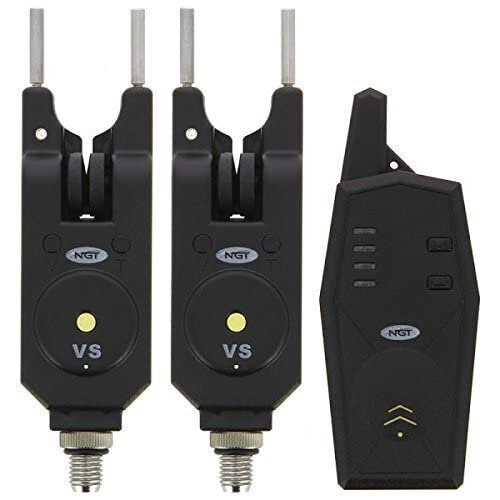 NGT NGT Carp Fishing 2pc Wireless Alarm and Transmitter Set with 200m Range (VS)