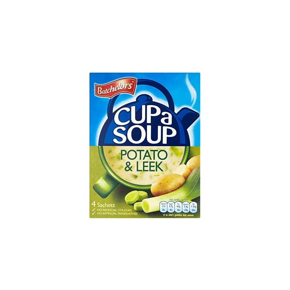 Batchelors Cup a Soup Creamy Leek & Potato (4 per Pack - 107g) - Pack of 6