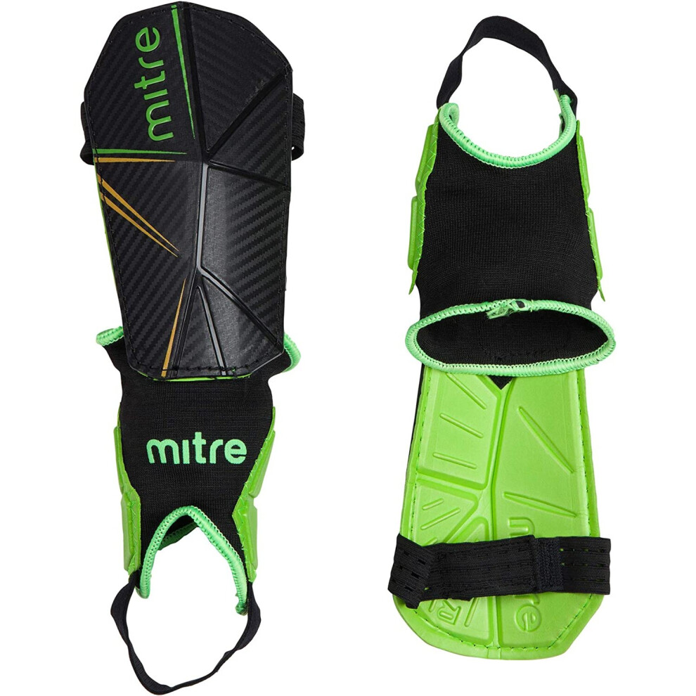 Mitre Delta Ankle Protect Football Shin Pads