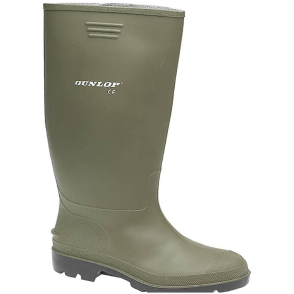 Dunlop Contract Wellington Boots- Green- Size UK 12