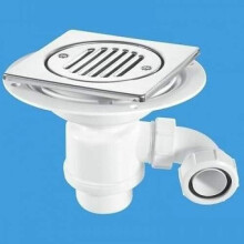 McAlpine TSG1T6SS-STW2R 50mm Water Seal Resealing Trap for Tiled or Stone Floors