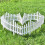Sungmor Pack of 4 Garden Picket Fence,96 Inch Plastic White Edgings,Grass Lawn Flowerbeds Plant Borders,Landscape Path Panels 7
