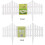 Sungmor Pack of 4 Garden Picket Fence,96 Inch Plastic White Edgings,Grass Lawn Flowerbeds Plant Borders,Landscape Path Panels 2