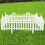 Sungmor Pack of 4 Garden Picket Fence,96 Inch Plastic White Edgings,Grass Lawn Flowerbeds Plant Borders,Landscape Path Panels 3