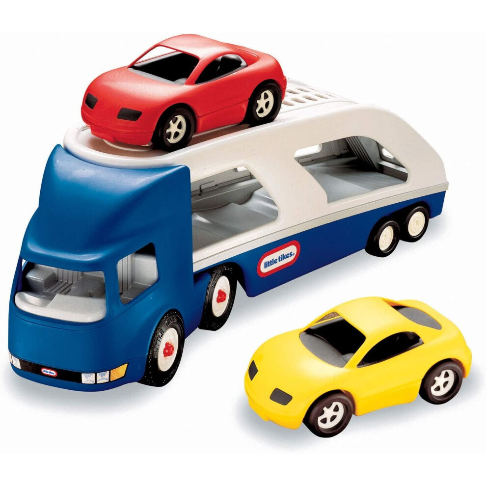 Little Tikes Big Car Carrier - Large Hauler with 2 Sports Cars - Hours of Fun - Indoor or Outdoor Use