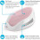 Angelcare Soft Touch Baby Bath Support - Pink 2