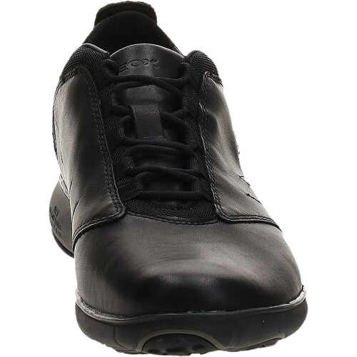 Geox Geox Men's Leather Nebula Trainers Black 1