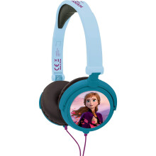 Lexibook Disney Frozen Elsa Stereo Headphone, kids safe, foldable and adjustable, blue/black, HP010FZ