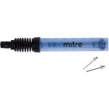 Mitre Double Action Ball Pump, Grey, One Size - Multi-Sport (Football/Basketball/Netball/Rugby) with Carry Case & Euro Needle