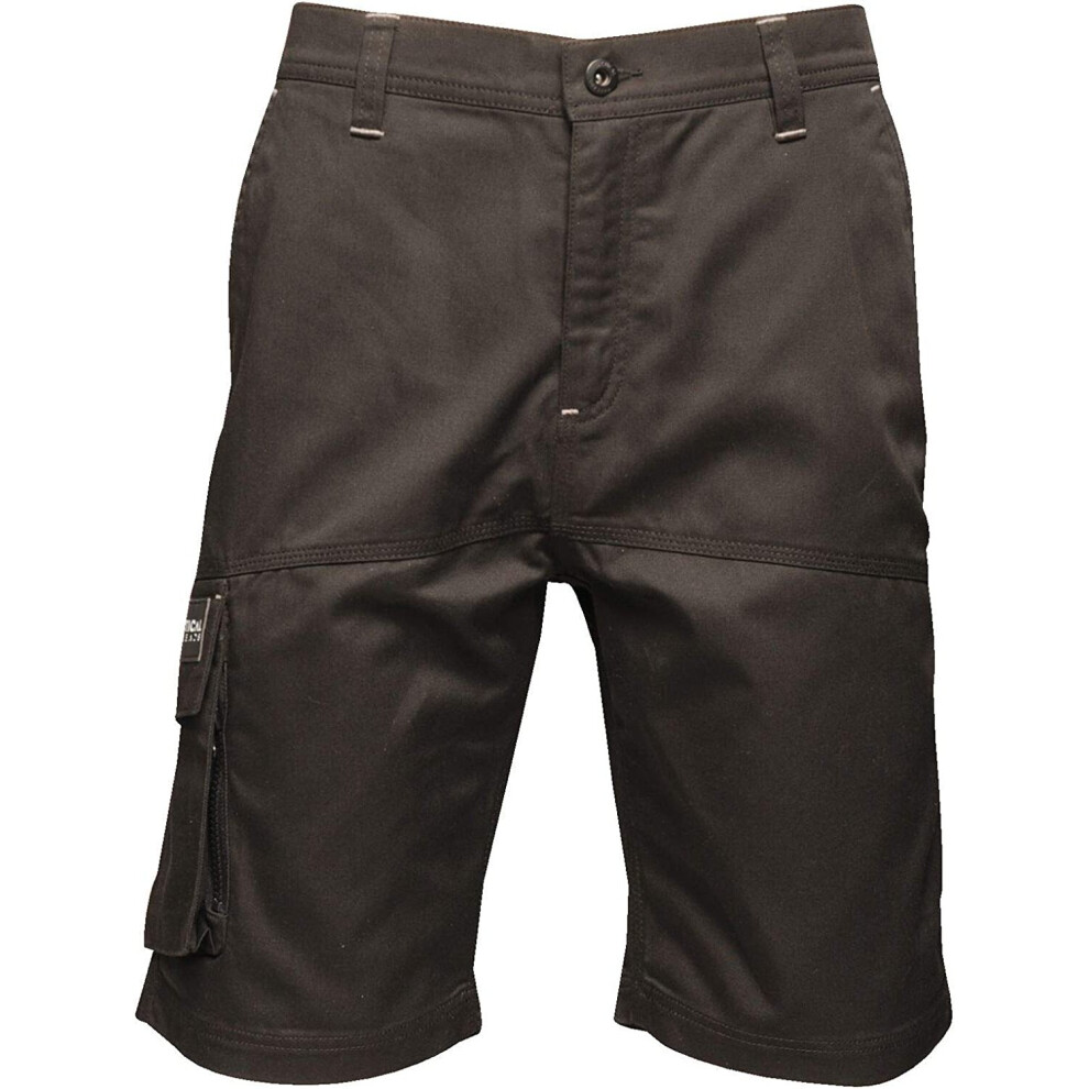 Regatta Professional Water-Repellent Men's Black Heroic Cargo Shorts, Size: 34