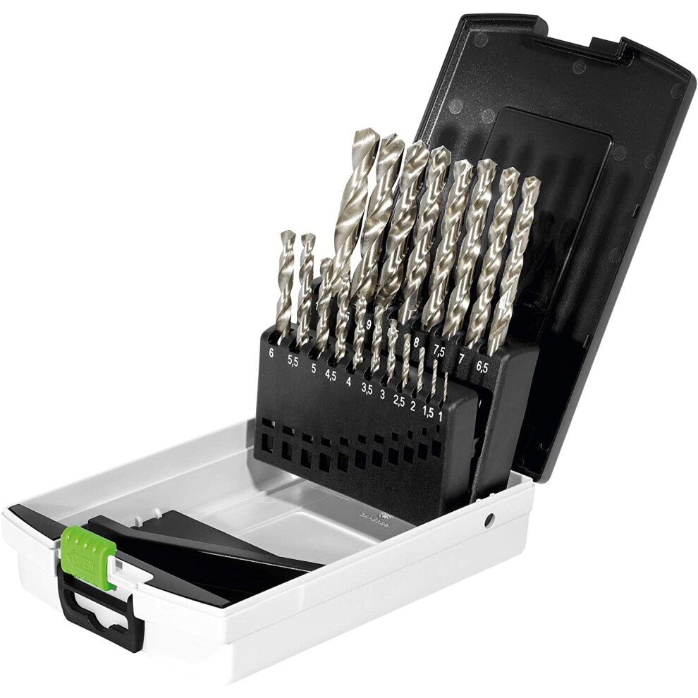 Festool 498981 Drill Box HSS D 1-10 Sort/19x, Multicolour