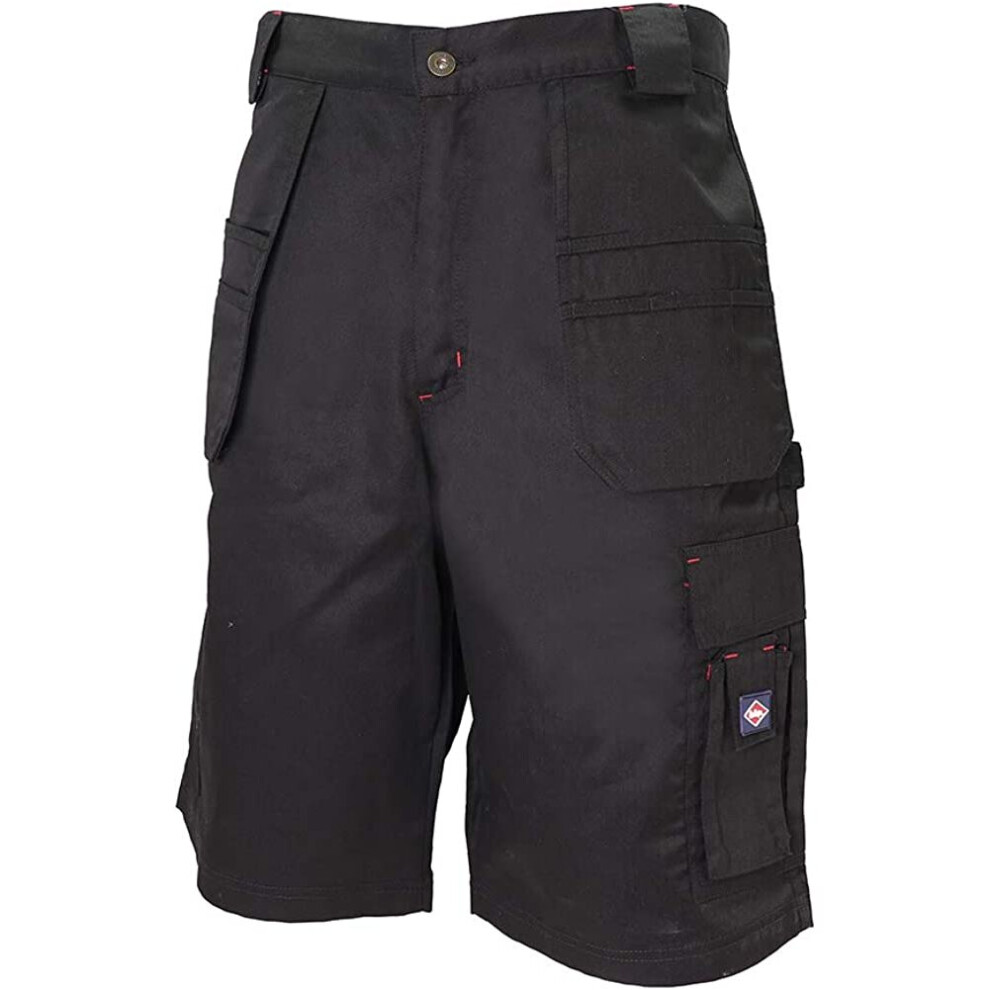 Lee Cooper Mens Durable Woven Easy Care Flexible Comfortable Work Safety Multi Holster Pocket Cargo Shorts Pants