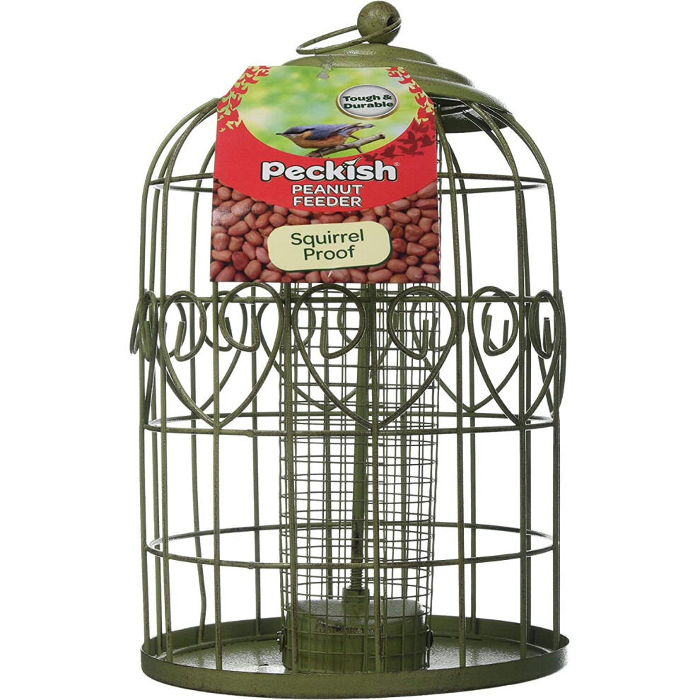 Peckish Decorative Squirrel Proof Peanut Bird Feeder
