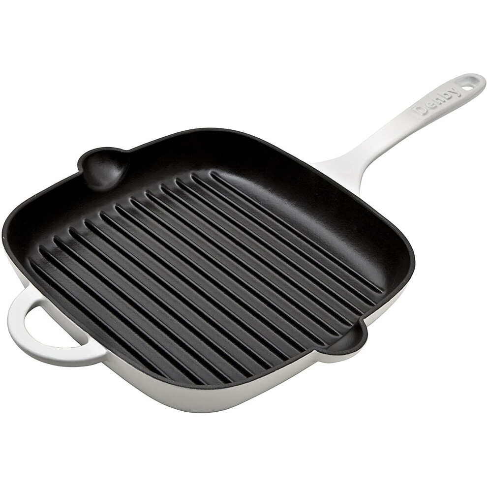 Denby Natural Canvas Cast Iron 25Cm Griddle Pan, 47 x 4 x 50.8 cm