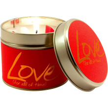 Lily Flame Love Tin, Red, l x 7.7cm w x 6.6cm h