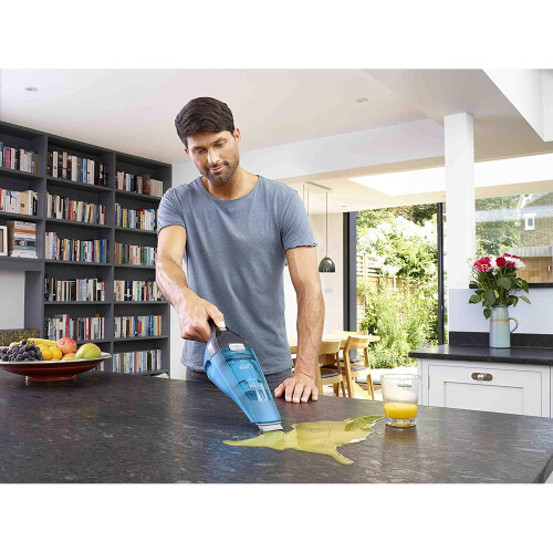Black + Decker Black & Decker WDC215WA handheld vacuum Blue, Titanium Bagless 2