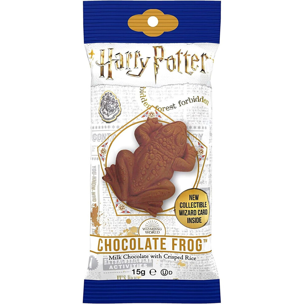 Harry Potter , Warner Brothers Milk Chocolate Frog With Collectible Wizard Trading Card