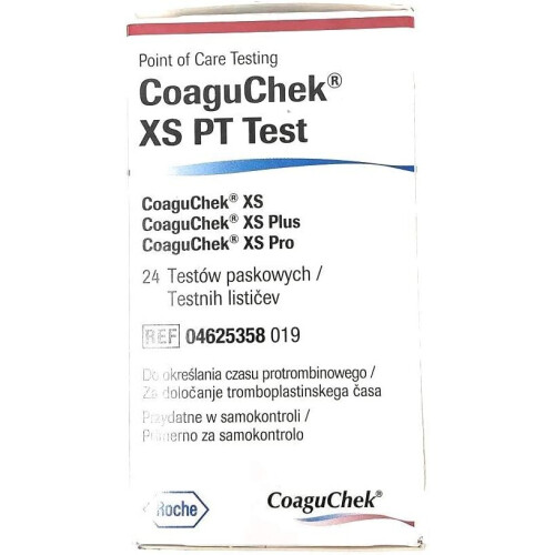 CoaguChek XS PT Strips x 24 - W3691