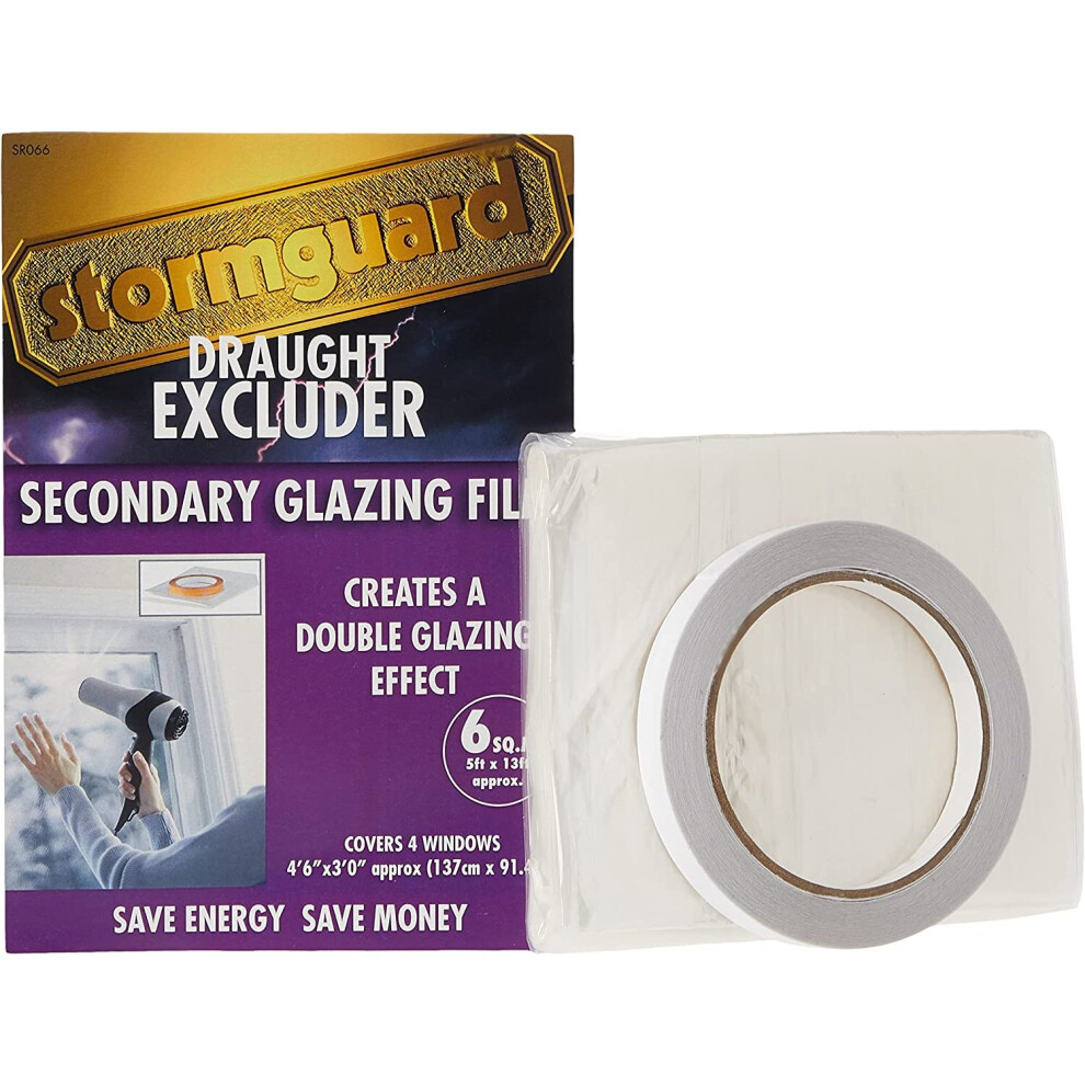 Stormguard 11SR0666SQM 6Sq m Secondary Glazing Window Insulation Film