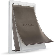 PetSafe Extreme Weather Aluminum Pet Door - Most Energy Efficient Pet Door -3 Flaps for Insulation - For Dogs and Cats - Size Extra Large