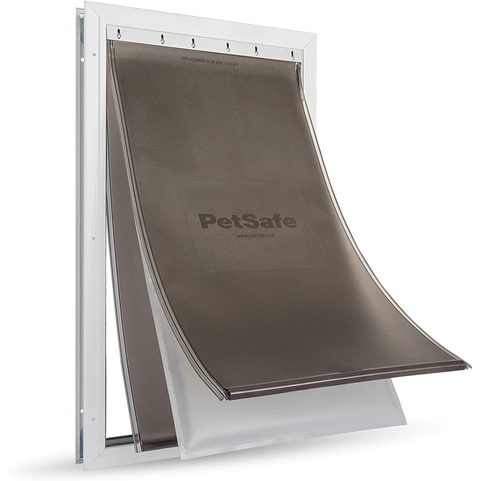 PetSafe Extreme Weather Energy Efficient Aluminium Pet Door for Cats and Dogs â Insulated Flap System â Extra Large (XL)