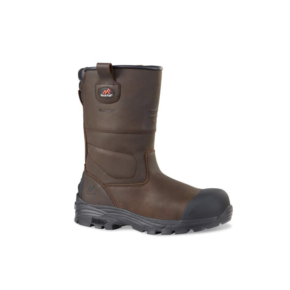 Rock Fall Brown Texas Waterproof Rigger Safety Boot - / Uk 13 - Image 5