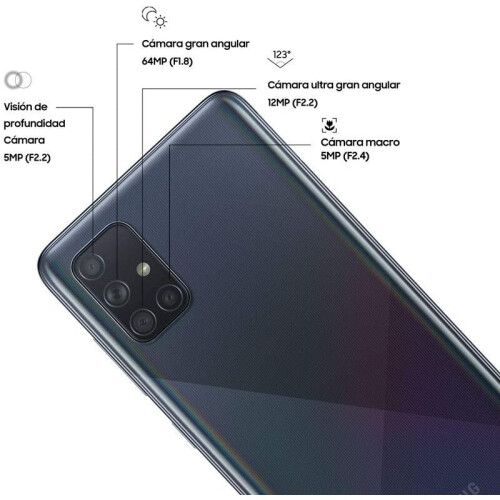 Refurbished Samsung Samsung Galaxy A71 128GB Smartphone Black - 2