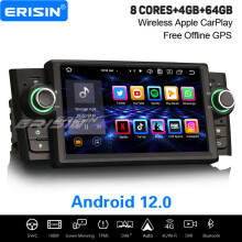 8-Core Android 12 Car Stereo DAB+ Satnav Fiat Punto/Linea 64GB CarPlay WiFi OBD2 Bluetooth 5.0 IPS