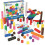 Learning Resources Learning Resources LRNLER9291 10.1 x 2 in. Math Link Cubes Big Builder, Multi Color 1