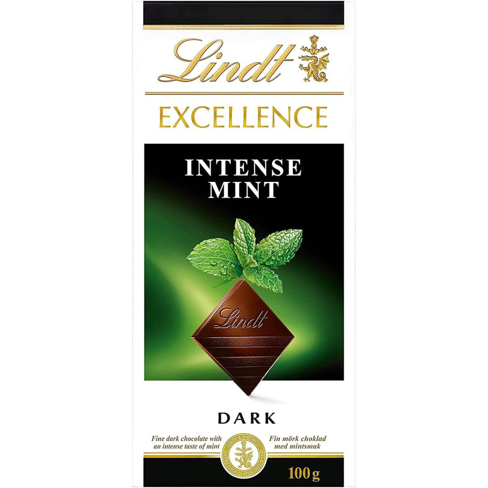 (Pack Of 2) Lindt Excellence Mint Intense Chocolate 100g