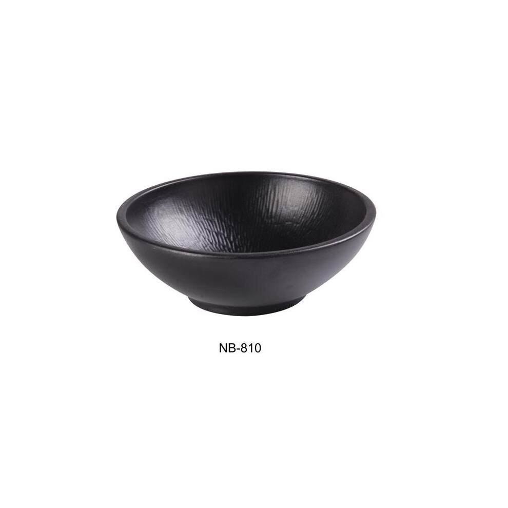 Yanco NB-810 64 oz Noble Black Noodle Bowl, Black - 10.25 x 3.25 in. - Pack of 12-image-OPC-PBDRD8J-NEW