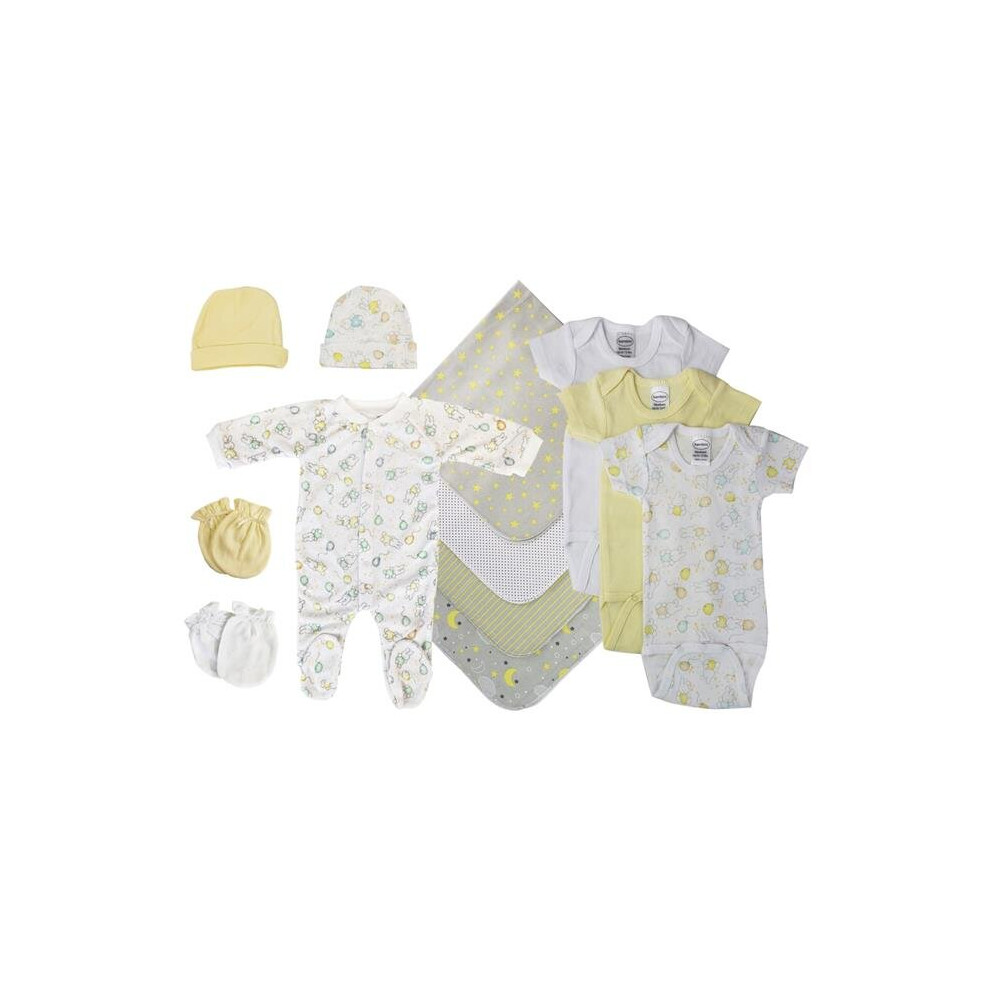 Bambini NC-0545NB Unisex Baby 13 Piece Layette Sets, White & Yellow - Newborn-image-OPC-PBDRFN7-NEW