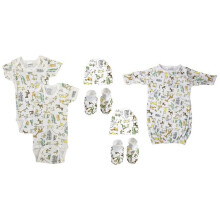 Bambini NC-0569 Unisex Newborn Baby 7 Piece Layette Sets, White