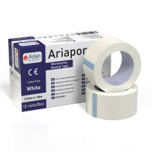 Ariapore Micropore Surgical Tape 2.5cm X 10m - 12 Rolls