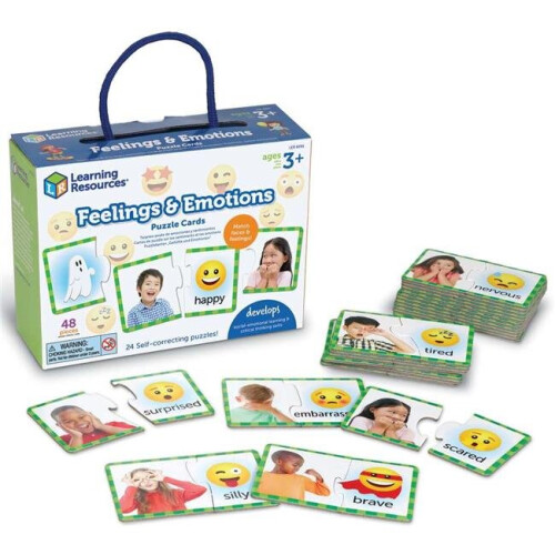 Learning Resources Learning Resources LER6091 Feelings & Emotions Puzzle Cards