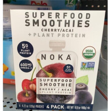 Noka 384349 16.9 oz Cherry Acai Smoothie - 4 Piece - Pack of 6