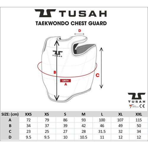 (NO 4) TUSAH WT TAEKWONDO COMPETITION APPROVED BODY ARMOUR 2