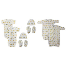 Bambini NC-0696 Unisex Newborn Baby 8 Piece Layette Sets, White