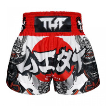 (X-Large) Tuff Traditional The Samurai Of Siam Muay Thai Shorts - White