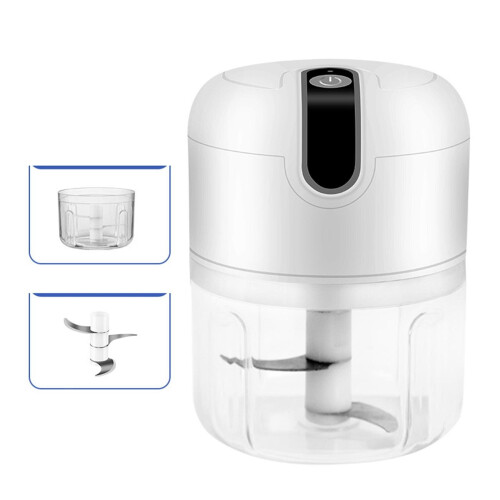 Electric Mini Food Chopper Garlic Chopper Small Food Processor 250ML 1