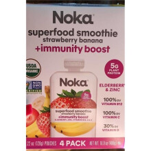Noka 399842 16.9 oz Strawberry Banana Smoothie - 4 Piece - Pack of 6