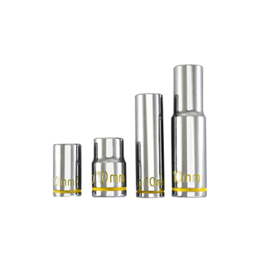 Astro Pneumatic Ast-410 0.25 In. & 0.38 In. Drive Uv Glowing Sockets - 10 Mm - 4- Piece 736236431102