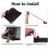 Retractable Pet Dog Gate Magic Child Baby Stair Gate Barrier Foldable 7