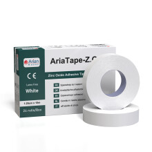 AriaTape Zinc Oxide Adhesive Tape- 1.25cm X 10m Tape - 3 Rolls