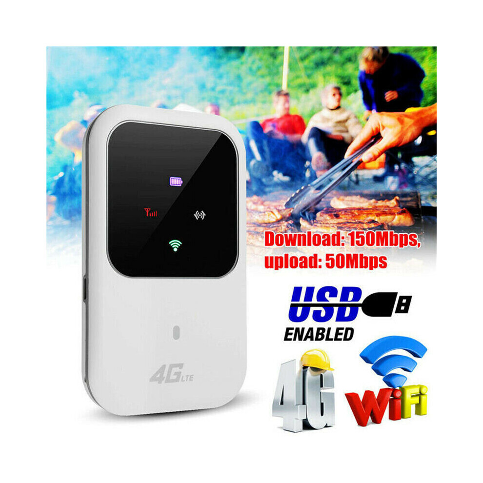 Unlocked 4G-Lte Adapter Mobile Broadband Wifi Wireless Router Hotspot Light 9053273650602